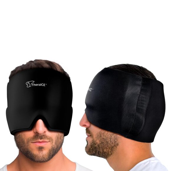 Brand New TheraICE Migraine Relief Cap, Soothing Headache Hat Ice Pack Mask - Picture 5 of 6